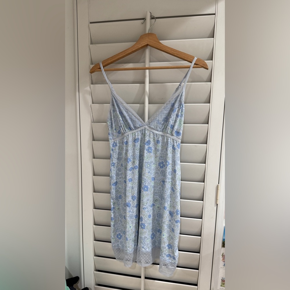 y2k Lace Trim Floral Chemise